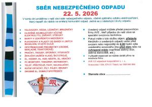 Sběr nebezpečného odpadu 22.5.2026 1